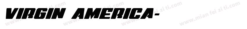 Virgin America字体转换